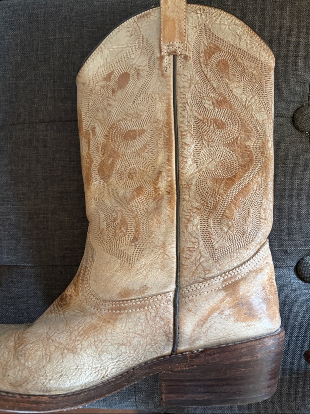 Oak tree Women's all leather Cowboy Boots - Picture 5 of 8